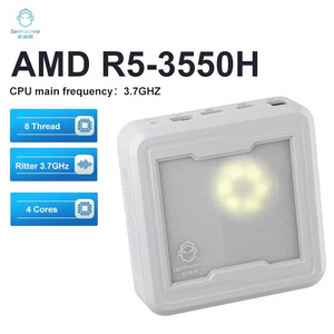 Genmachine Mini PC พร้อม AMD Ryzen 5 3550H Windows 11สูงถึง16GB แรม DDR4 2.1GHz-3.7GHz สำหรับพีซีเกมเมอร์คอมพิวเตอร์แบบทำมือ - Product Image 2