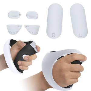 อุปกรณ์ป้องกันตัวควบคุมเกมสำหรับ <span class=keywords><strong>PS</strong></span> <span class=keywords><strong>5</strong></span>สำหรับ <span class=keywords><strong>PS</strong></span> VR2 <span class=keywords><strong>VR</strong></span> แผ่นซิลิโคน6ชิ้นสำหรับเกมแพดและกุญแจ - Product Image 2