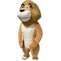Vente en gros de costumes de mascotte de dessin animé gonflable Dragon Lion Tigre Ours en peluche Singe Panda Costumes de mascotte pour la fête