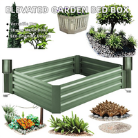 Cesto de Metal Elevado para Jardim DIY: Floreira para Viveiro ou Cerca - Embalagem em Caixas para Uso no Chão