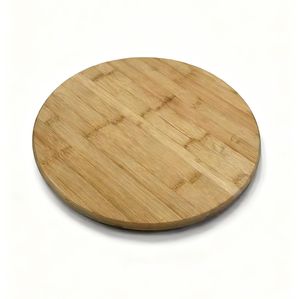 Prato Giratório de Bambu Ecológico para Servir Alimentos, Ideal para Cozinha, Sala de Estar e Mesa de Jantar - Product Image 3