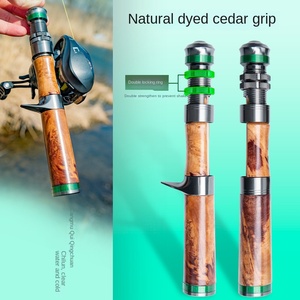 ชุดคันเบ็ดตกปลาคาร์บอนไม้เพาโลเนียธรรมชาติ 3 ท่อน แบบซอฟท์ทูน พร้อมไกด์ LS ขนาด 1.44 ม./1.65 ม. สำหรับตกปลาในลำธาร - Product Image 3