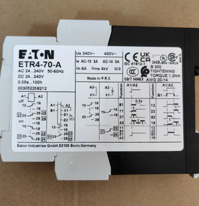 รีเลย์ตั้งเวลาอเนกประสงค์ EATONs ETR4-70-A ของแท้ใหม่เอี่ยม 0.05 วินาที-100 ชั่วโมง 24-240VAC/DC ติดตั้งบนราง DIN - Product Image 4