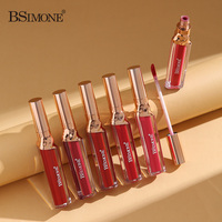 Rouge à lèvres liquide mat velours, imperméable, anti-transfert, hydratant, longue tenue, acide hyaluronique, 6 teintes, OEM ODM, marque privée