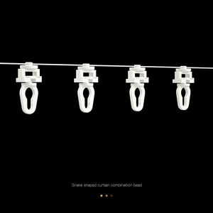 รางม่านคุณภาพสูงแบบพับ S พับริ้ว พับเวฟ รางม่าน POM สำหรับม่าน - Product Image 1