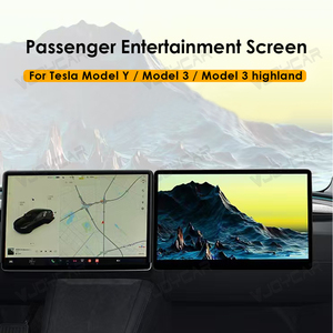 Vjoycar 15.6 inch hành khách giải trí màn hình cho Tesla mô hình 3 y Highland hỗ trợ không dây Carplay hành khách phương tiện truyền thông Máy nghe nhạc - Product Image 2