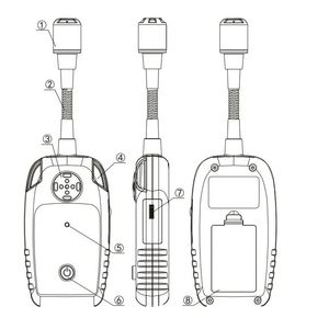 Cầm tay wt8827 kỹ thuật số công nghiệp halogen báo động Freon Gas Detector benzen R12 R22 R502 <span class=keywords><strong>Tester</strong></span> cho hộ gia đình phòng thí nghiệm sử dụng - Product Image 5