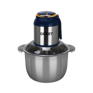 Picadora de carne Gemat de acero inoxidable de 1L y 3L, eléctrica y multifuncional para picar carne y cortar verduras - Product Image 5