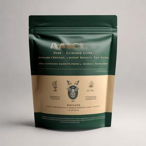 Sachet refermable en Mylar de qualité alimentaire certifié FDA, anti-effraction, saveur <span class=keywords><strong>noisette</strong></span> torréfiée, café en grains entiers - Product Image 1