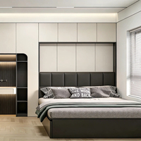 Lit Tatami Personnalisé de Luxe Léger et Armoire Walk-in, Panneaux Non Toxiques