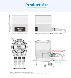 Hinson 360 độ lidar cảm biến máy quét laser tự động xe nâng thiết bị định vị 50 mét phạm vi vị trí chuyển động cảm biến - Product Image 5