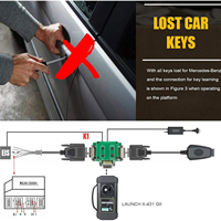 LAUNCH X-431 MCU3 IMMO Programmer Kit Work for Mercedes-Benz All Keys Lost and ECU TCU Reading for X-PROG3 GIII