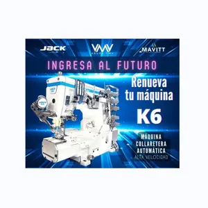 2023 vente populaire Jack K6 machine à coudre entièrement automatique Cylindre-lit Interlock avec bon prix