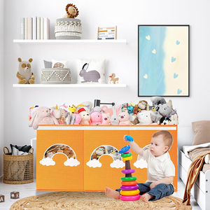 Bán Hàng Trực Tiếp Công Suất Lớn Tùy Chỉnh Hộp Đồ Chơi Có Thể Gập Lại Bin Lưu Trữ Đồ Chơi Chủ Sở Hữu Hộp Hộp Dễ Dàng Lắp Ráp Hộp Lưu Trữ Cho Trẻ Em Đồ Chơi - Product Image 3