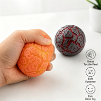 Nouvelle balle anti-stress lumineuse en forme de lave, jouet sensoriel de décompression pour soulager la pression