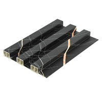 Panneaux muraux en PVC 3D imperméables, panneaux muraux décoratifs à rainures pour revêtement intérieur