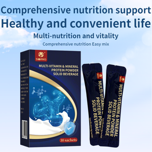 Siqiang Çoklu Vitamin Mineral <span class=keywords><strong>Protein</strong></span> Tozu Granül Katı İçecek Probiyotikler Demir Kalsiyum Kemik Yoğunluğu Bağışıklık Yetişkin Kullanımı İçin - Product Image 2