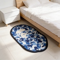 Tapis imprimé irrégulier Anime personnalisé Kaws Bape, tapis de salon, tapis Bape Bear pour chambres à coucher