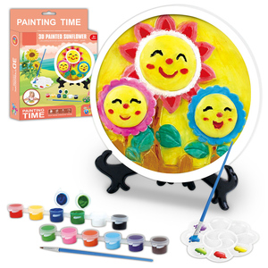 Vendita Calda: Kit Pittura 3D Girasole in Gesso per Bambini - Giocattoli Educativi per <span class=keywords><strong>Disegno</strong></span> e Colorazione Fai-da-Te - Product Image 3