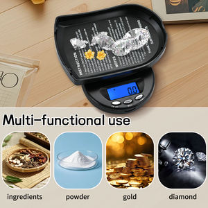 डिजिटल उच्च सटीकता 100 जी 0.01 जी गहने स्केल एलसीडी डिस्प्ले एब्स + स्टेनलेस स्टील बैटरी संचालित ढक्कन घर का उपयोग - Product Image 6