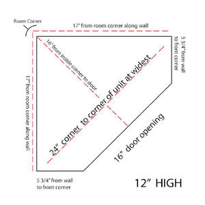 Boîte <span class=keywords><strong>à</strong></span> <span class=keywords><strong>pain</strong></span> de ferme en bois massif avec finition laquée Boîte <span class=keywords><strong>à</strong></span> <span class=keywords><strong>pain</strong></span> d'angle en forme de polygone - Product Image 6
