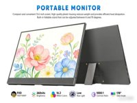 Moniteur portable 15,6 pouces FHD IPS 1080P 60Hz avec haut-parleurs intégrés et support pour la productivité au bureau et le gaming