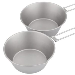 Outdoor Titanium Sierra Cup stoviglie arrampicata portatile pieghevole ciotola Picnic attrezzatura da campeggio Bushcraft Nature Hike - Product Image 2
