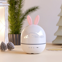 Projecteur d'étoiles Lapin Fée avec machine à bruit blanc, veilleuse musicale, haut-parleurs intelligents et veilleuse murale sonore