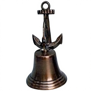 Home Decoration <b>Brass</b> Antique <b>Bell</b> Wall Mount Ship Anchor Latest Design Decorative Vintage Style <b>Bells</b> Metal Crafts - Product Image 1