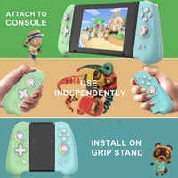 Volant de jeu OEM pour manettes Joy-Con avec moteur de vibration, bouton Turbo, sans fil BT, en matériau ABS - Compatible avec
