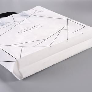 Fabricant en gros LUOYI SD-524 biodégradable personnalisé imprimé solide PE manipulé sacs à provisions pour cadeau 100 pièces quantité minimale de commande - Product Image 4