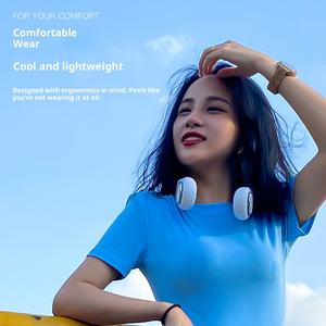 <span class=keywords><strong>Ventilateur</strong></span> de cou portable 3600 mAh pour sports de plein air, rechargeable par USB, mini <span class=keywords><strong>ventilateur</strong></span> de refroidissement sportif pour l'extérieur - Product Image 5