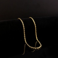 Collier ras du cou en acier inoxydable plaqué or 18 carats, chaîne serpent classique étanche pour femme, vente en gros