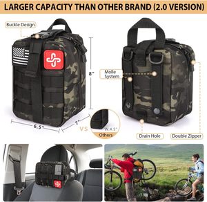 Trousse de premiers secours SOS populaire, kit de survie en milieu sauvage populaire, kit de survie d'urgence professionnel <span class=keywords><strong>personnalisable</strong></span> pour le camping en plein air - Product Image 1
