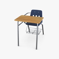 Chaise d'étudiant avec tablette d'écriture, chaise de classe avec tablette et panier à livres pour l'université, le collège et la formation