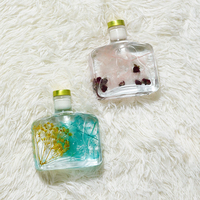 Bouteille diffuseur d'arômes rectangulaire en verre vide de 50 ml avec marquage à chaud à vendre