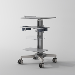 Tùy chỉnh y tế siêu âm Máy Trạm giỏ hàng chiều cao-có thể điều chỉnh xách tay bệnh viện máy tính Xe đẩy cho bệnh viện và phòng khám - Product Image 2