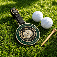 Étiquette de sac de golf en émail souple, vierge, gravée au laser, accessoire de golf, logo imprimé