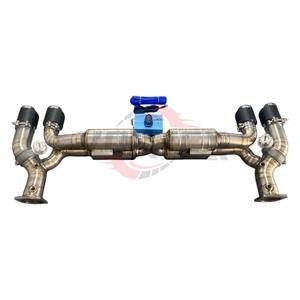 Système d'échappement Catback en titane de grade 5 Vortex, 1,2 mm, poli miroir, pour Porsche 911 Carrera 991.2 3.0T Turbo S 2016-2025, à soupapes - Product Image 6