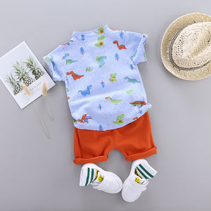 Vêtements d'été pour garçons de 2 ans en gros de Yiwu, vêtements pour bébés garçons, t-shirts en coton pour garçons - Product Image 4