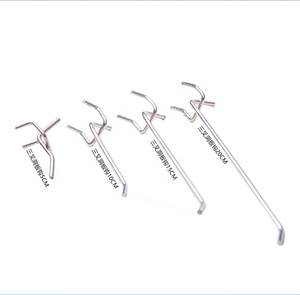 Hot bán mẫu miễn phí kim loại <span class=keywords><strong>Chrome</strong></span> Pegboard móc/giá tag dây móc hiển thị - Product Image 3