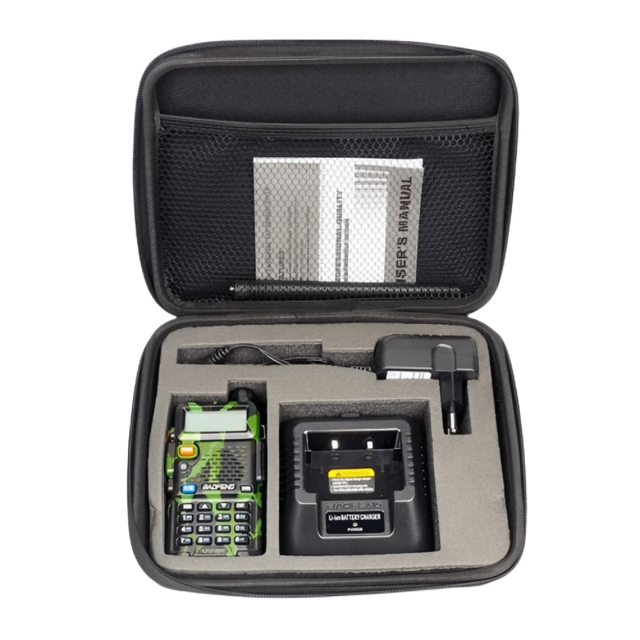 New Two Way Radio EVA Bag Case for Baofeng UV-82 Storage Box UV-5R Radio Carring Handbag Walkie Talkie Tactical Bag Case