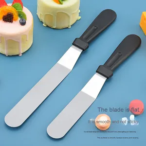 Longue spatule à gâteau en acier inoxydable, résistante au lave-vaisselle, grattoir à crème, spatules de cuisine, outils de pâtisserie pour gâteaux et crêpes - Product Image 3