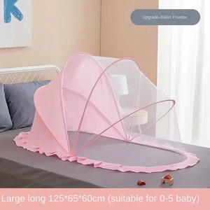 Tenda Pieghevole Rosa per Bambini, Zanzariera Portatile in Poliestere per Cameretta, Esterni, <span class=keywords><strong>Campeggio</strong></span> e Viaggi - Product Image 1