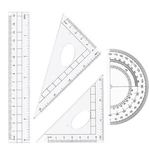 Ensemble de géométrie scolaire de haute qualité, 10 pièces, boîte en plastique, ensemble de <span class=keywords><strong>mathématiques</strong></span>, gomme à effacer - Product Image 6