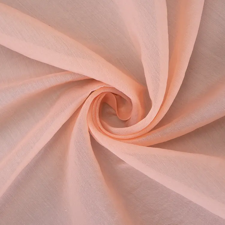 High quality scarf fabric polyester cheap organza crepe fabric for scarf