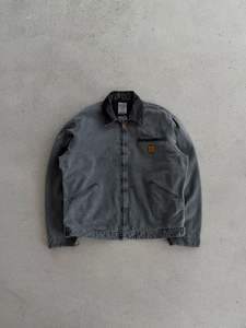 Veste de travail en coton satiné vintage délavé pour homme, veste de travail d'hiver Detroit, vêtements de travail en toile, veste de grange - Product Image 6