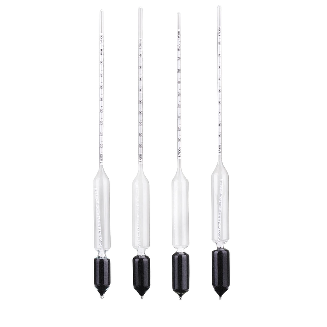 Glass Densitometer Hydrometer Glass Float First Class Standard Densitometer Range 0.65-2.00