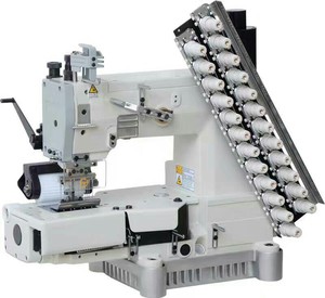 High-Speed Automatic Flat Bed Interlock <b>Sewing</b> Machine New Condition Computerized Operation Chain Stitch Formation Auto Trimmer - Product Image 1