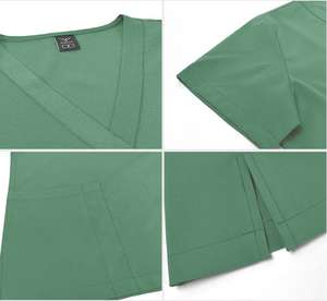 42109 Uniformes Médicos Personalizados Al Por Mayor Para Mujer con Cuello en V Filipina Elástica <span class=keywords><strong>de</strong></span> Alta Calidad en Cómoda Tela Tejida - Product Image 6